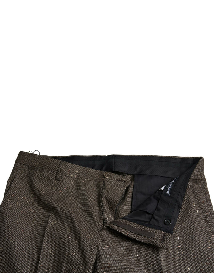 Braun Wolle Kleid Skinny Männer Hose Hose
