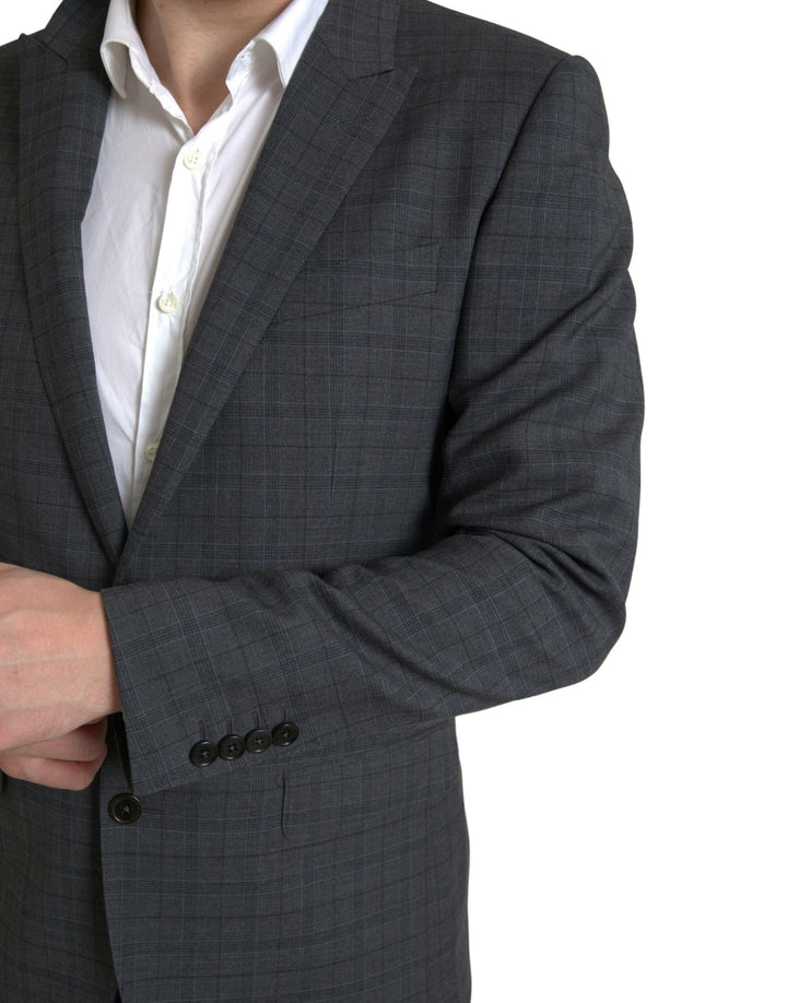 Grauer 2-teiliger einreihiger MARTINI Anzug