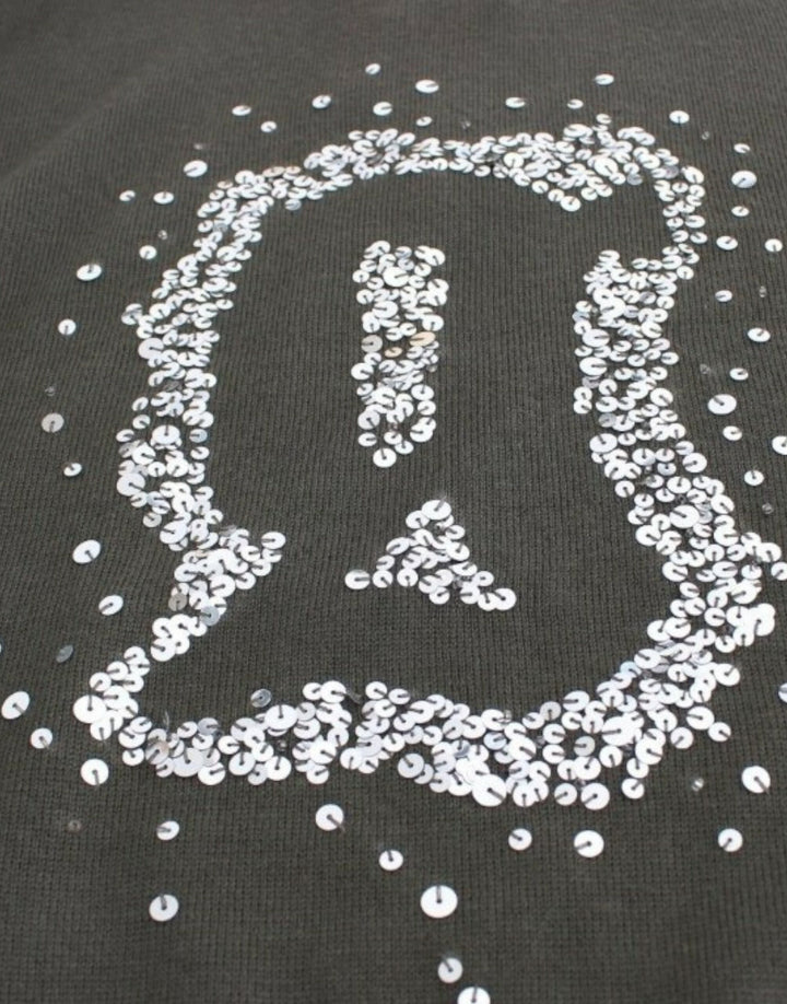 Grüner Woll-Rollkragenpullover