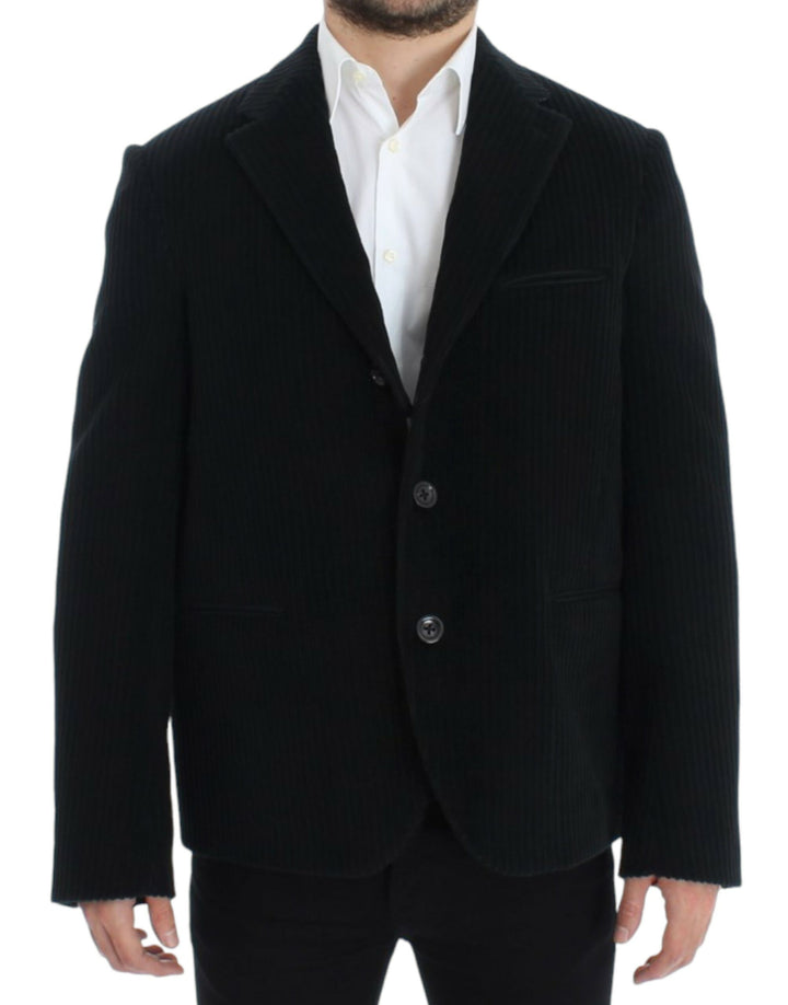 Elegant black martini blazer jacket