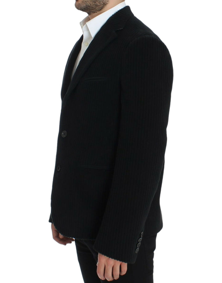 Elegant black martini blazer jacket