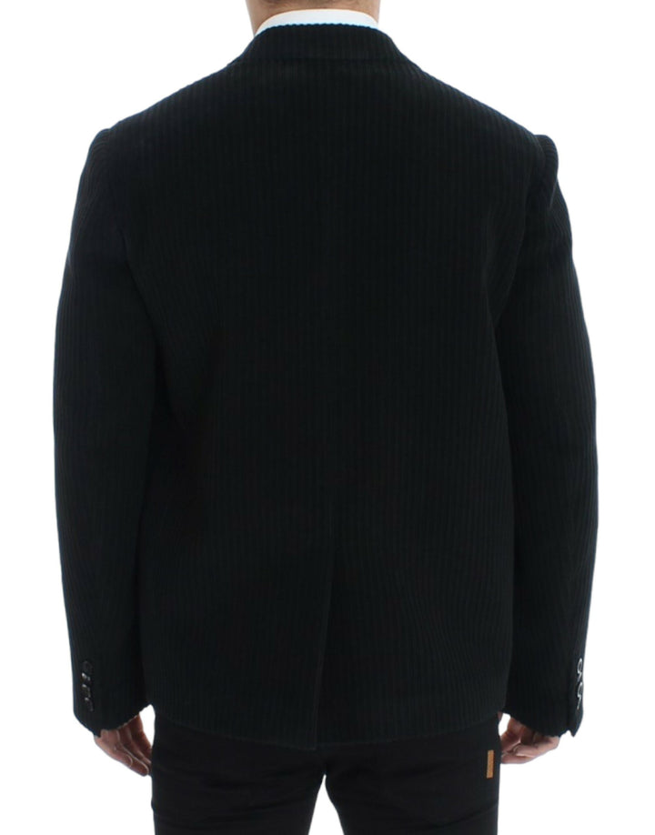 Elegant black martini blazer jacket