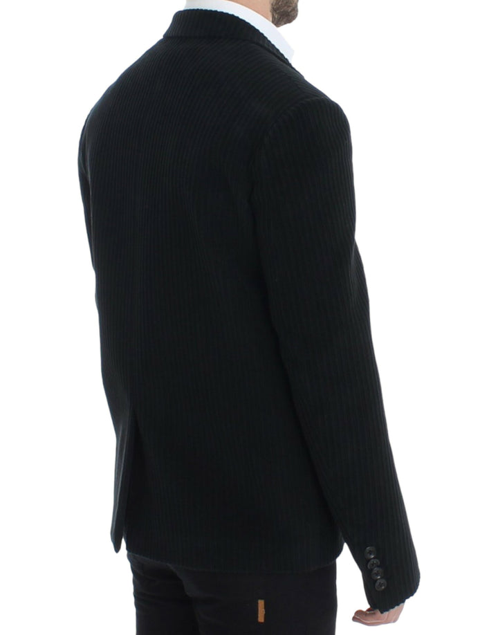 Elegant black martini blazer jacket