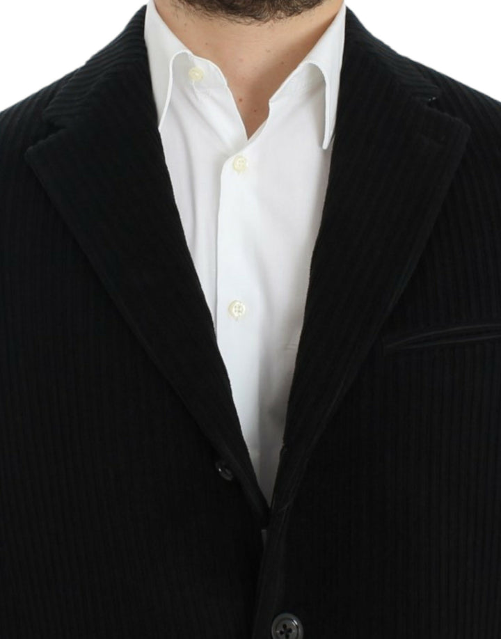 Elegant black martini blazer jacket