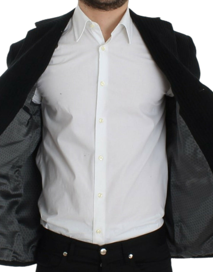 Elegant black martini blazer jacket