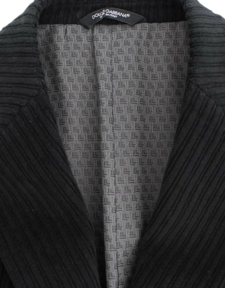 Elegant black martini blazer jacket
