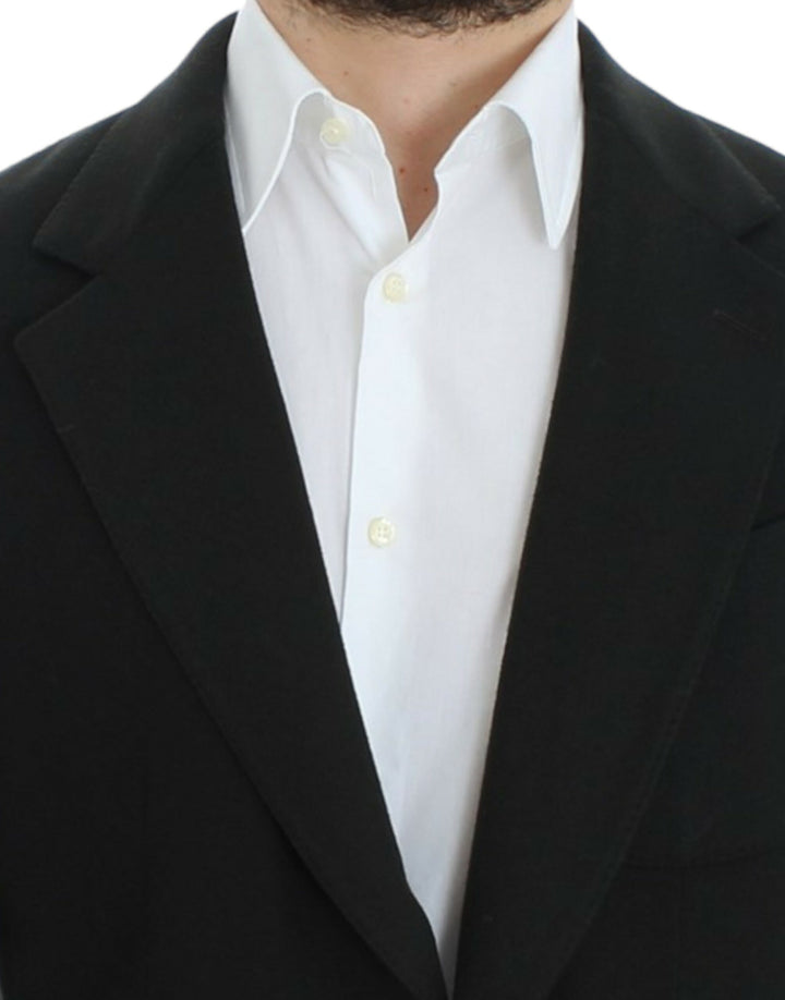 Grüner Kaschmir-Blazer mit zwei Knöpfen