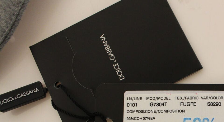 Graues Baumwoll-Stretch-Kleid Weste Blazer