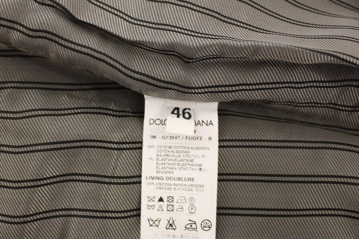 Graues Baumwoll-Stretch-Kleid Weste Blazer