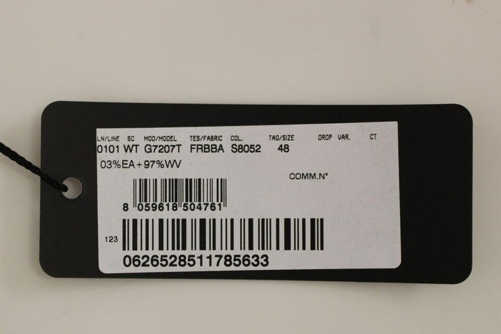 Grau gestreifte Woll-Logo-Weste Gilet Weste