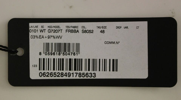 Grau gestreifte Woll-Logo-Weste Gilet Weste