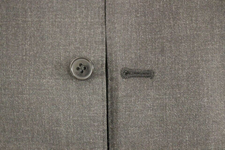 Elegant grey wool waistcoat for formal occasions