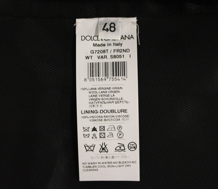 Elegant grey striped wool dress vest