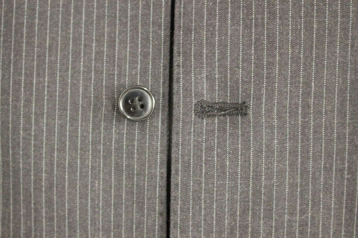 Elegant grey striped dress vest