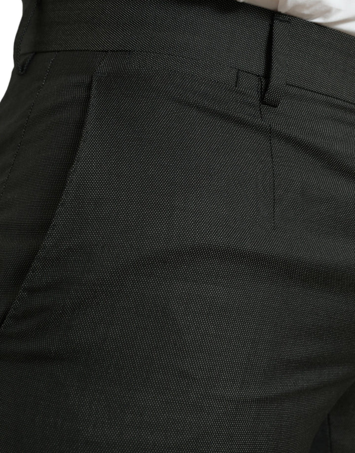 Dunkelgraue schmale formelle Stretch-Hose