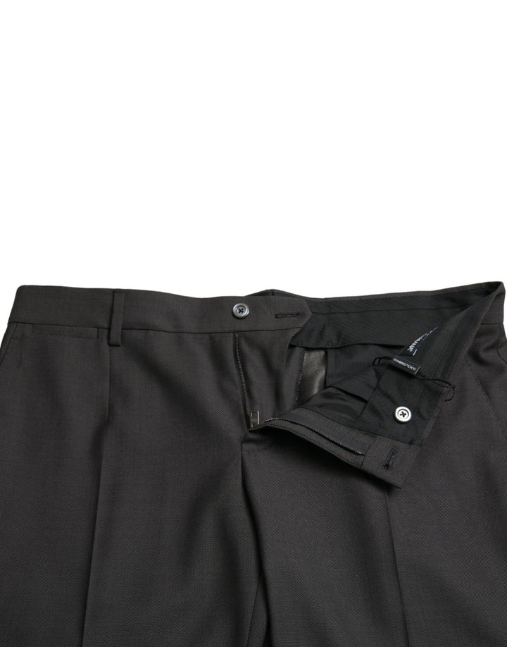 Dunkelgraue schmale formelle Stretch-Hose