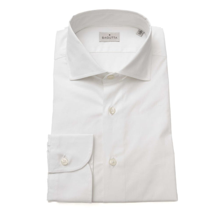 White cotton shirt for men