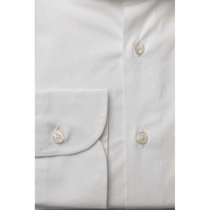 White cotton shirt for men