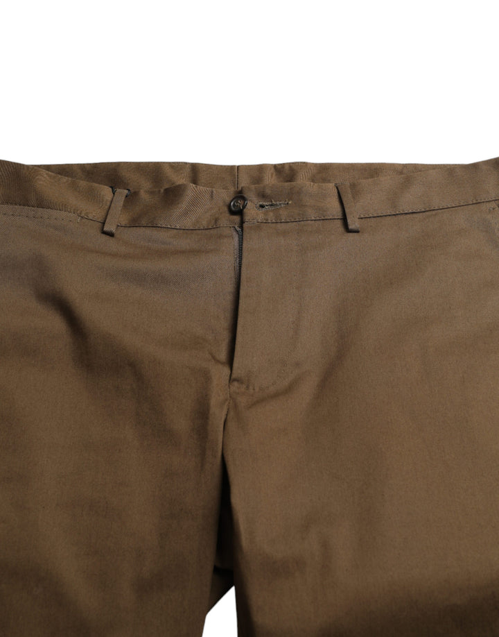 Braun Baumwolle Stretch Männer Bermuda Shorts