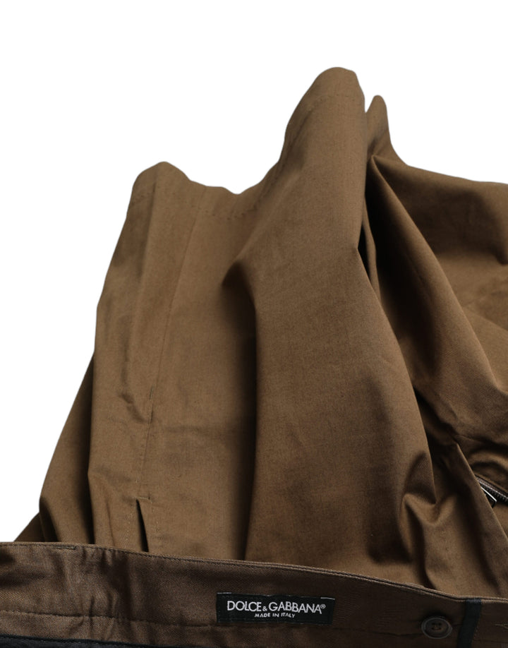 Braun Baumwolle Stretch Männer Bermuda Shorts