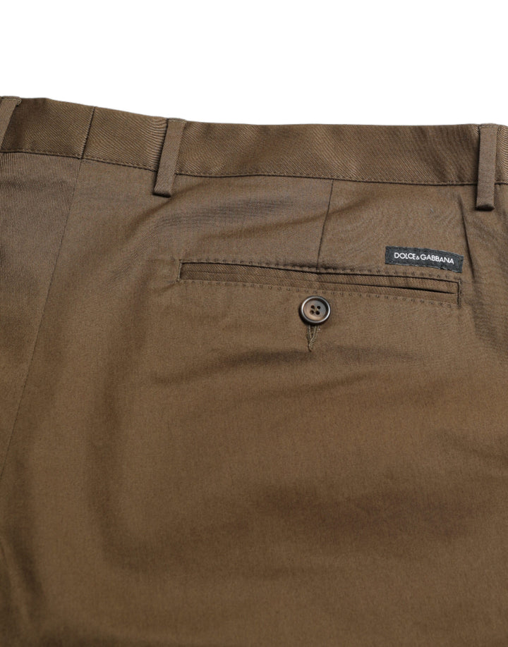 Braun Baumwolle Stretch Männer Bermuda Shorts