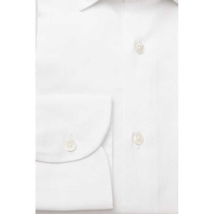 White cotton shirt for men