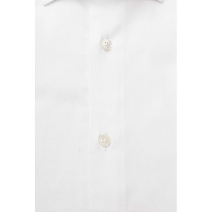 White cotton shirt for men