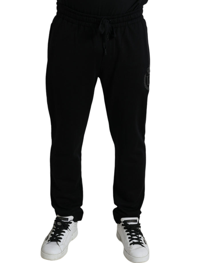 Schwarze DG Logo Skinny Jogger-Sweatpants Hose