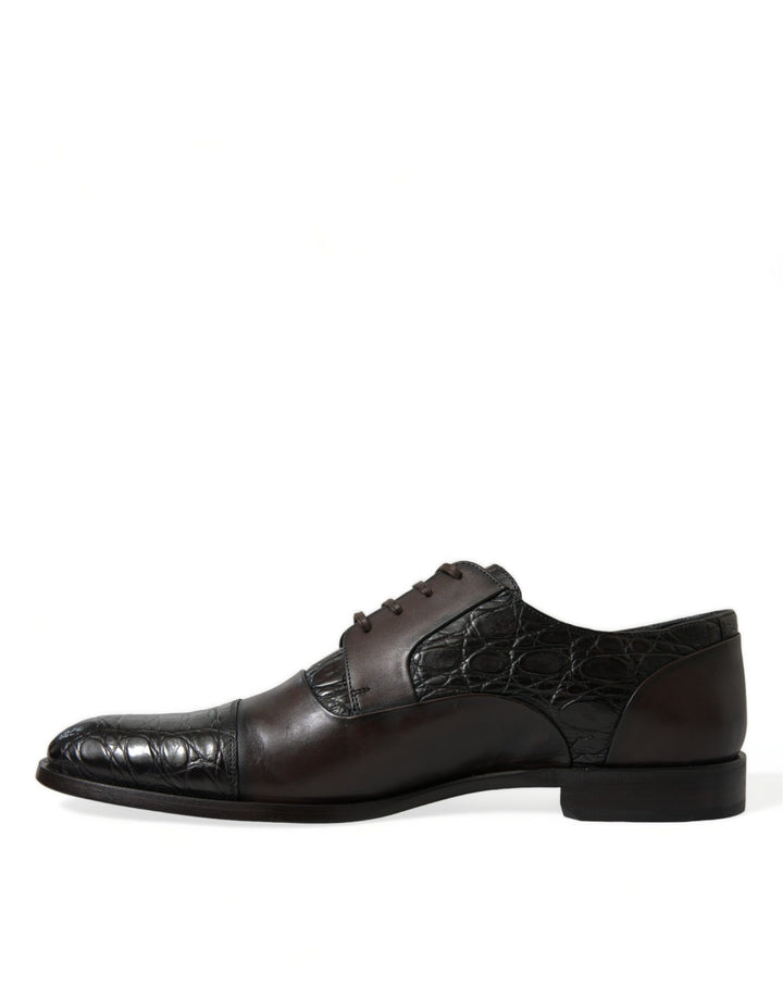 Braunes Exotisches Leder Formelle Herren Anzugschuhe