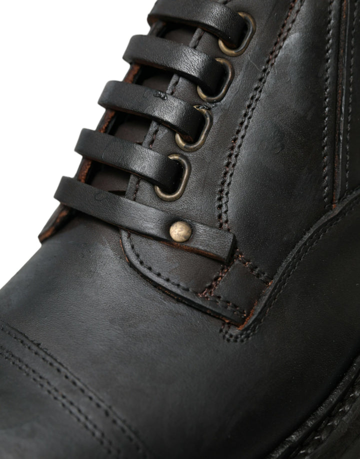 Braun Leder Lace Up Derby Männer Kleid Schuhe