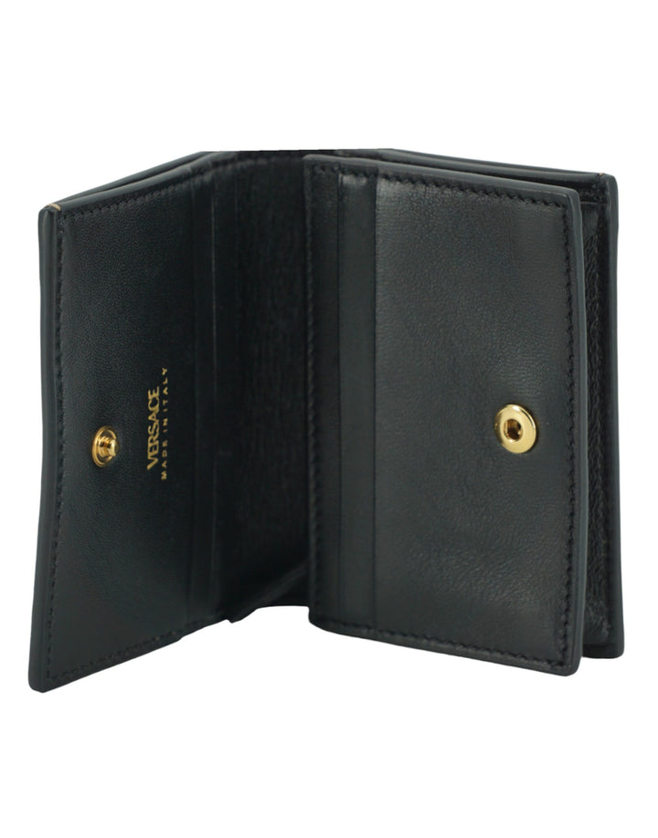 Elegantes kompaktes Portemonnaie aus Leder in Braun
