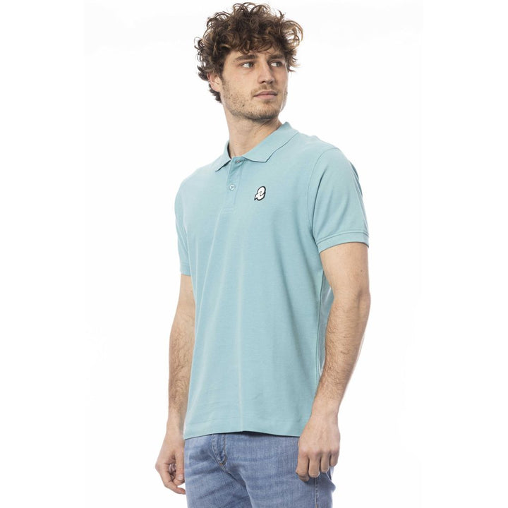 Hellblaues Baumwoll-Poloshirt für Männer