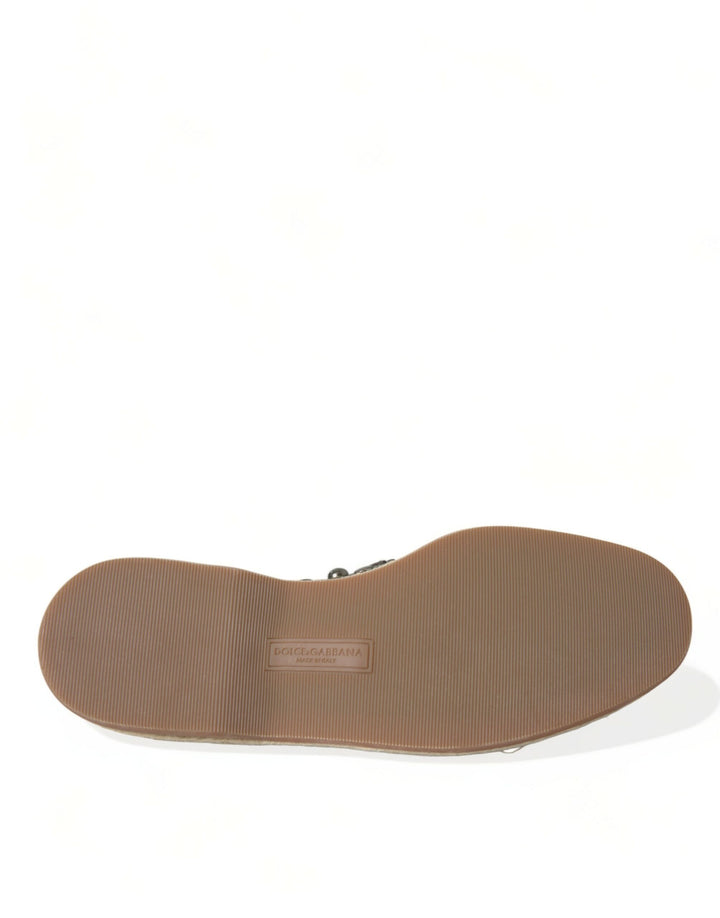 Studded Canvas Slipper Shoes