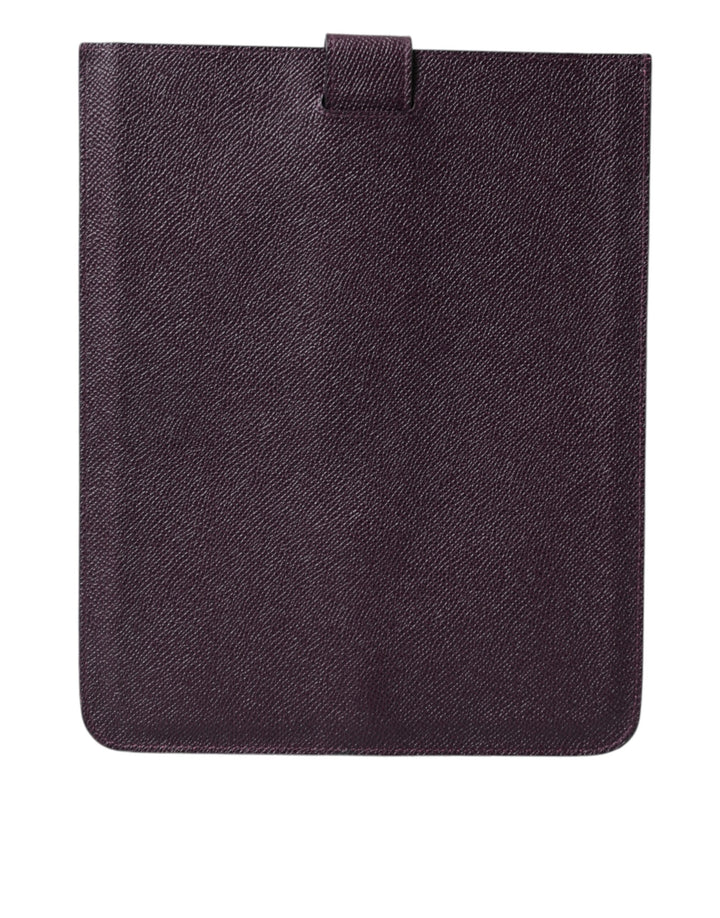 Dunkelbraun Leder Logo Plaque Abdeckung Hülle Tablette Fall