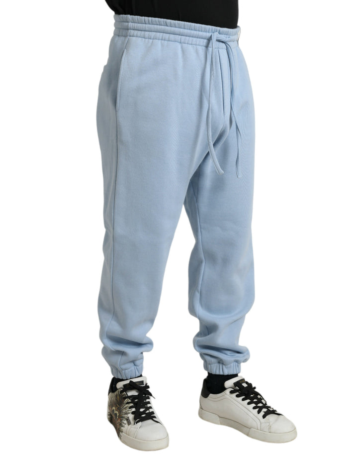 Hellblaue Baumwoll-Sweatpants Männer Jogger-Hosen