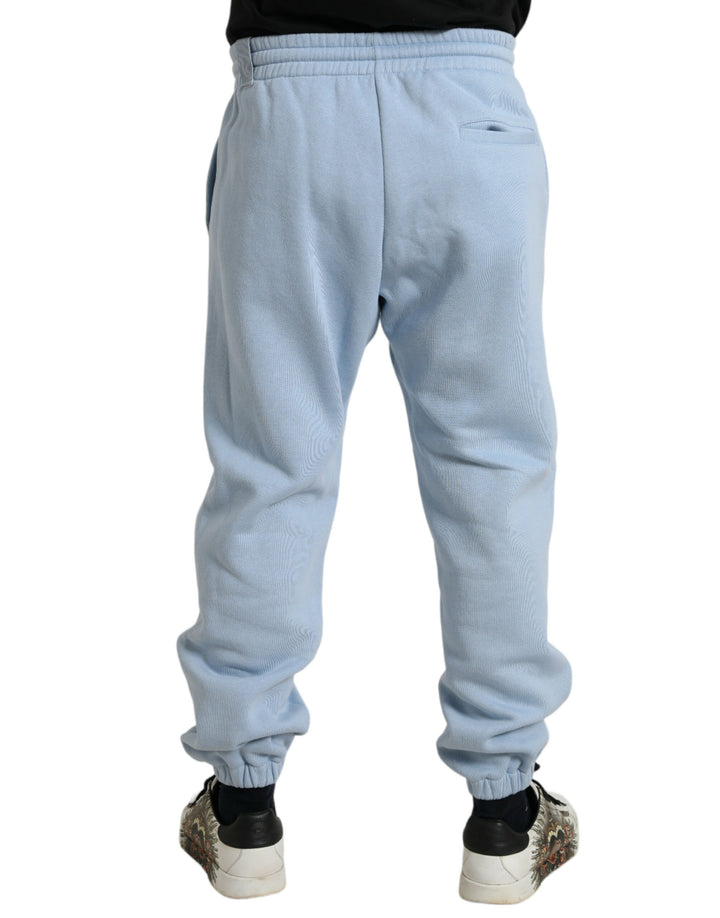 Hellblaue Baumwoll-Sweatpants Männer Jogger-Hosen
