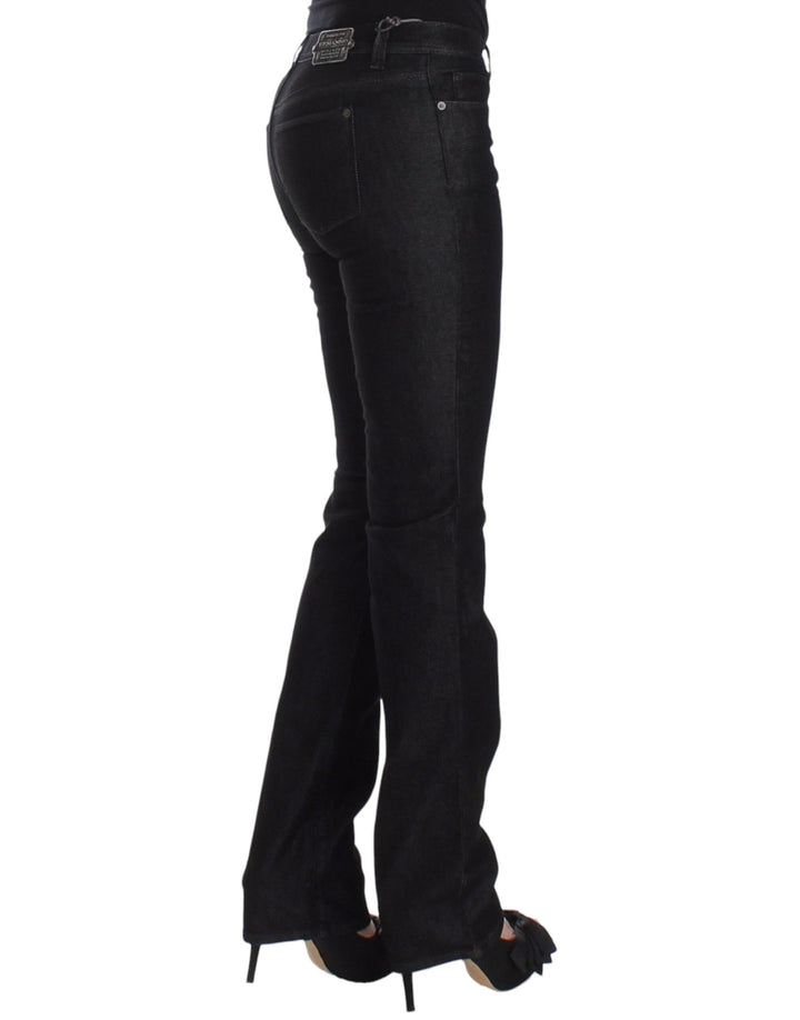 Schwarze Slim Jeans Denim-Hosen Skinny Leg Stretch