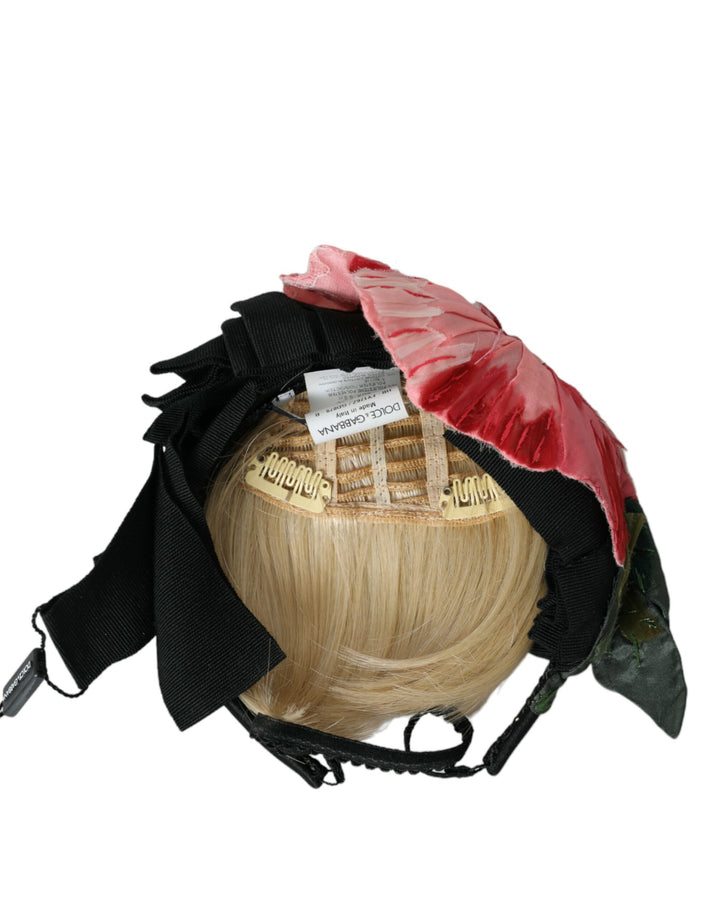 Schwarz Viskose Weißes Haar Parrucchiera Stirnband Diadem