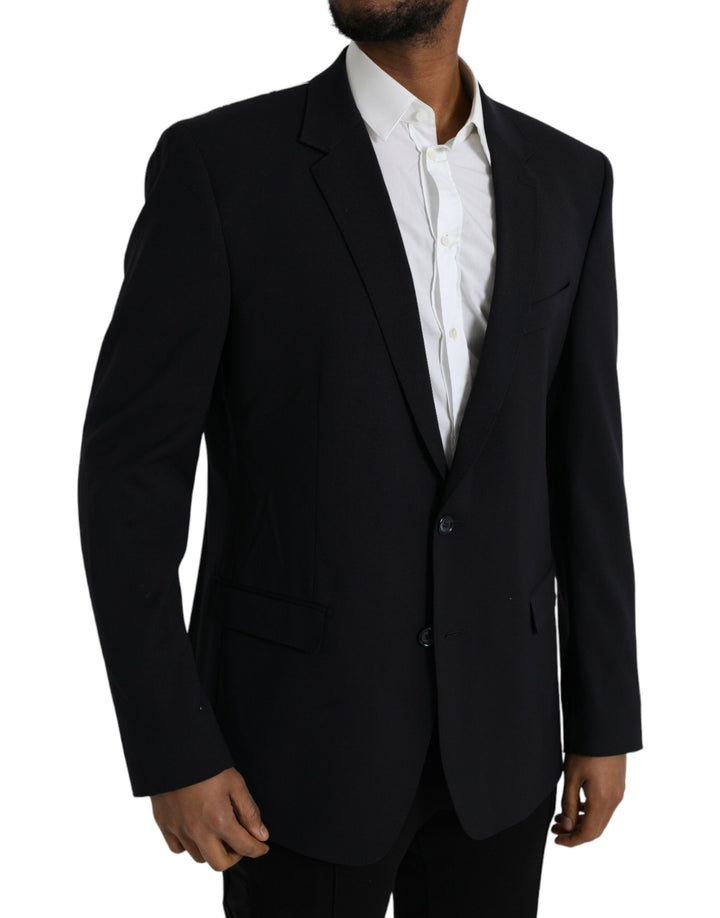 Black MARTINI single-breasted coat blazer