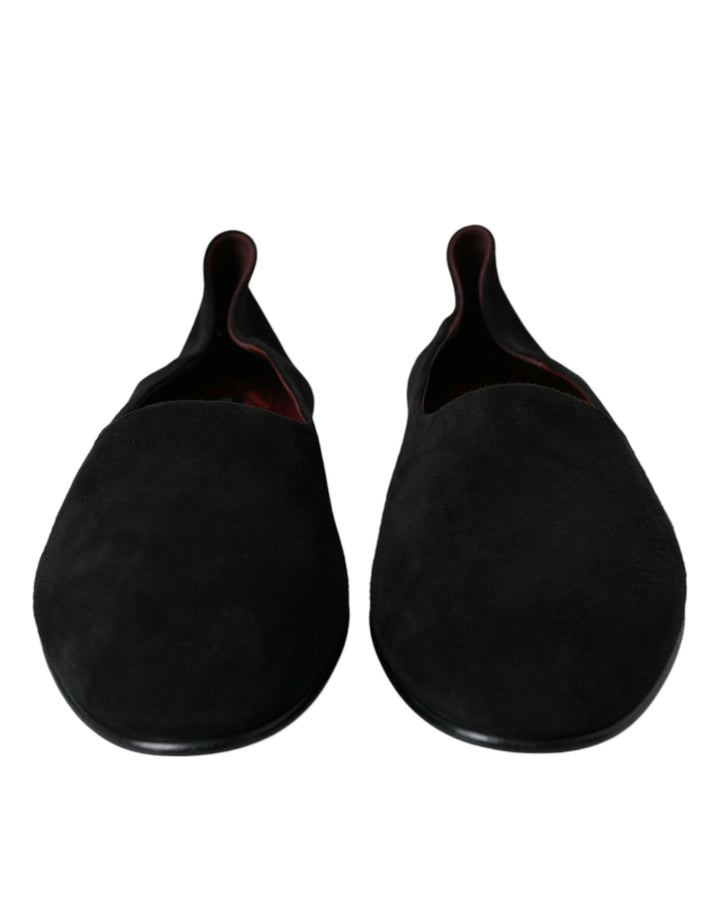 Schwarz Wildleder Loafers Formal Kleid Slip On Schuhe