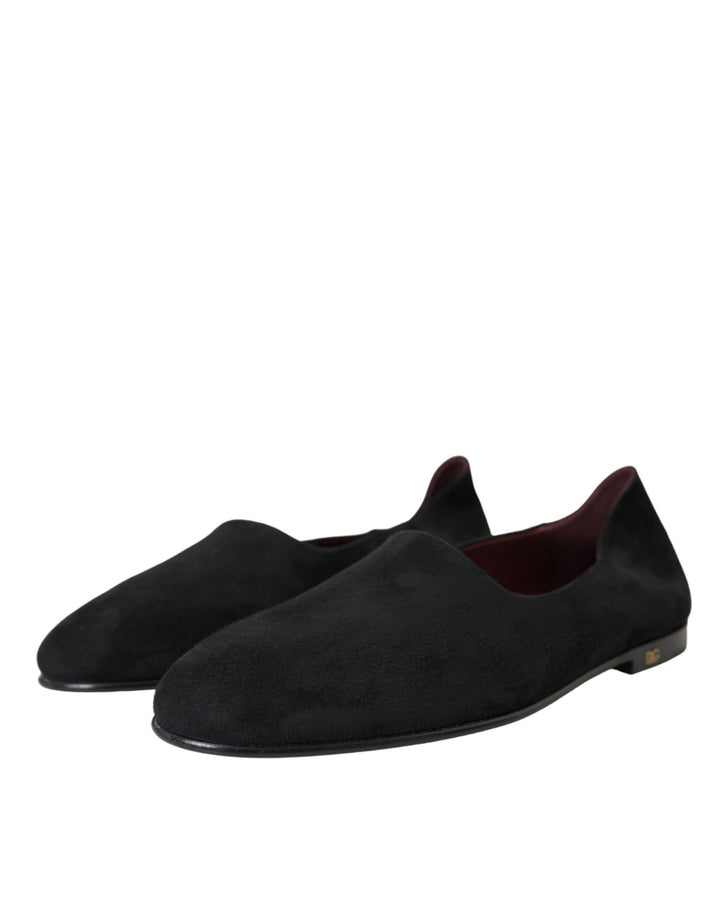Schwarz Wildleder Loafers Formal Kleid Slip On Schuhe