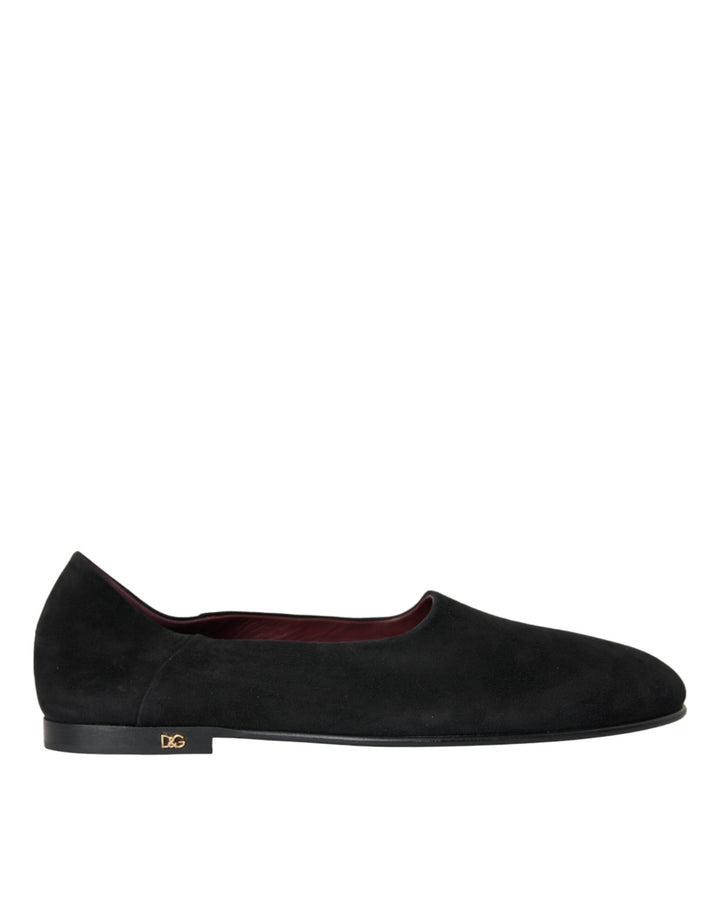 Schwarz Wildleder Loafers Formal Kleid Slip On Schuhe