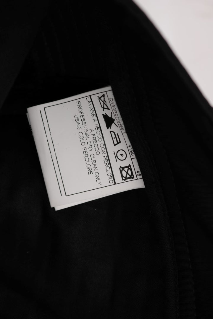 Schwarze Slim Fit Freizeithose aus Baumwolle