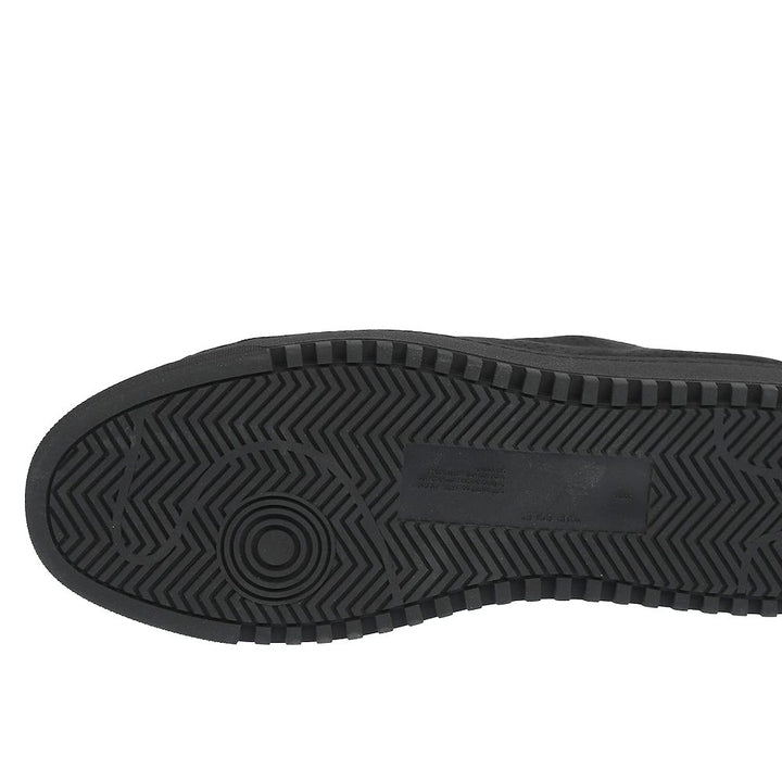 Black calfskin women's sneakers