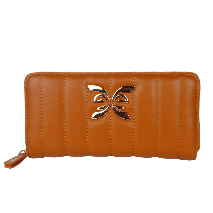Gesteppte Brieftasche aus Kunstleder Eleganz