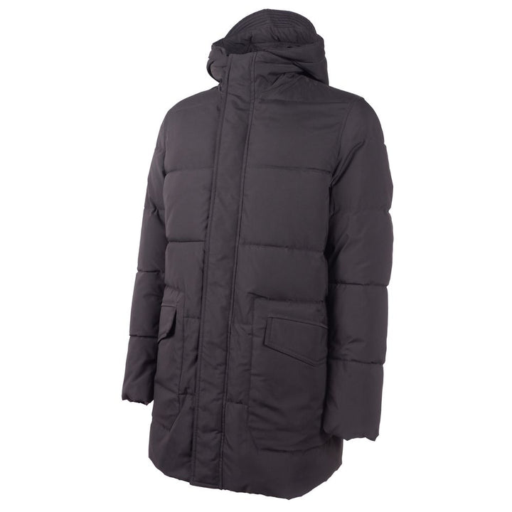 Schwarze Polyester Herren Jacke