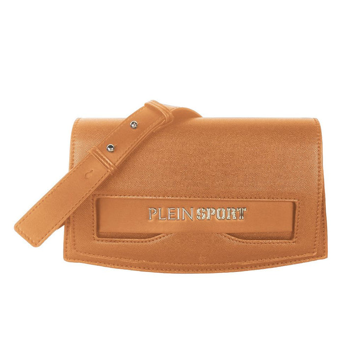 Braune Polyethylen-Umhängetasche für Damen