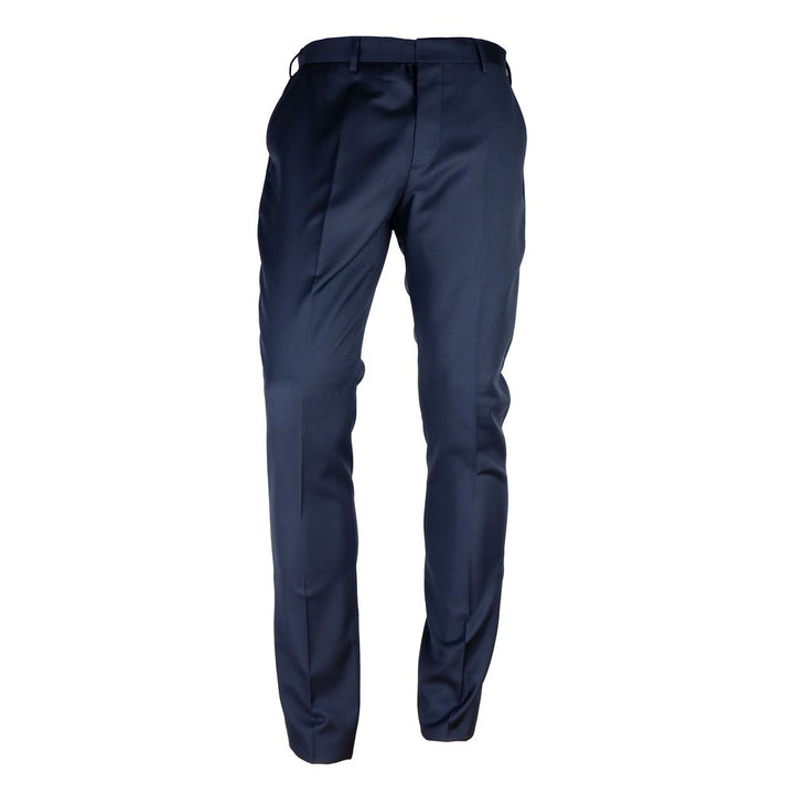 Blaue Herrenhosen aus Wolle