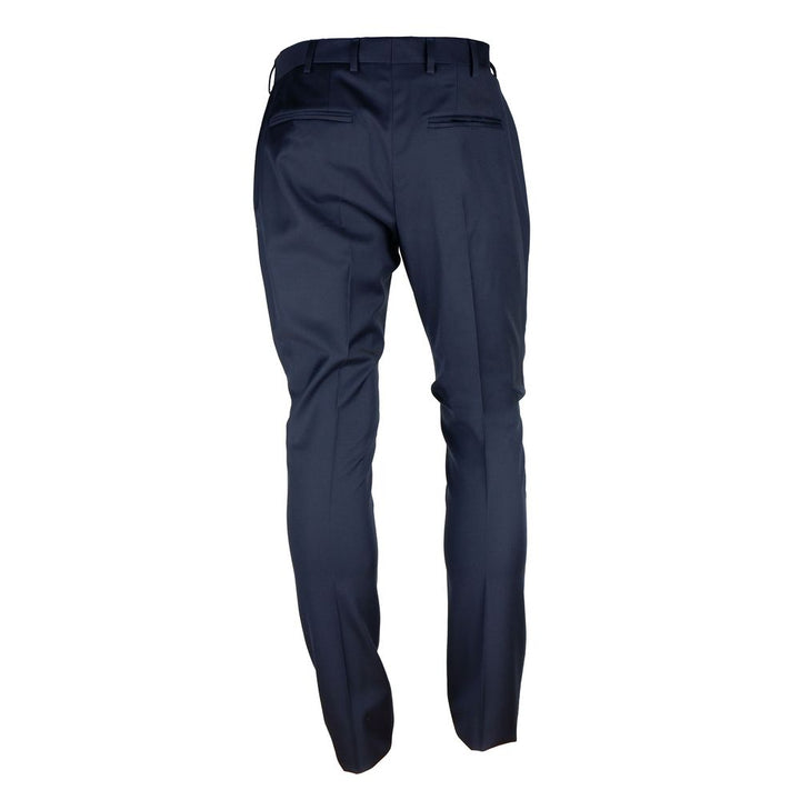 Blaue Herrenhosen aus Wolle