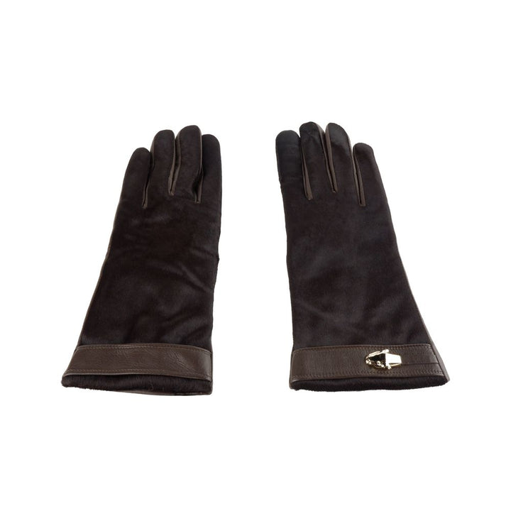 Braunes Rindsleder Frauen Handschuh
